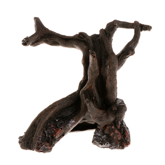 Aquarium Resin Decorations Fish for Ornament Aquatic Pets Shelter Tree Trunk Driftwood Betta House Hiding Spawning