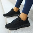 thumbnail image 3 of PEASKJP Women Casual Walking Shoes Comfort Lightweight Sneakers Breathable Mesh Running Shoes (Black,8), 3 of 6