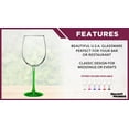 thumbnail image 2 of 10 ARC Cachet White Wine Glasses Set, 19 oz. - Barware, Sturdy, Vibrant - Green, 2 of 5