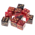thumbnail image 3 of Runquan 5-6pack 10 Pieces Six Sided D6 Dice Digital Dices Set for RPG Game Red Black 6 Pcs, 3 of 8