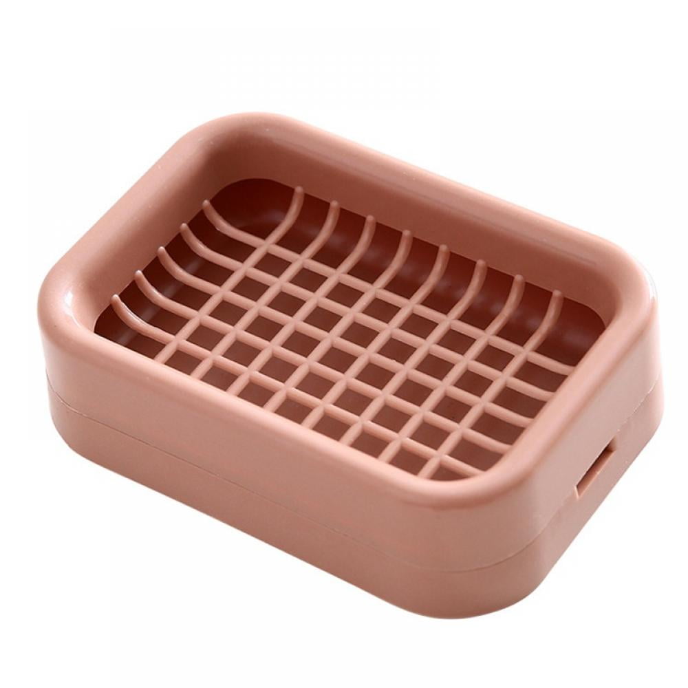 Soap Bar Dish with Draining Tray Plastic Soap Holders for Bathroom