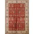 thumbnail image 1 of Ahgly Company Machine Washable Indoor Rectangle Industrial Modern Red Area Rugs, 4' x 6', 1 of 7