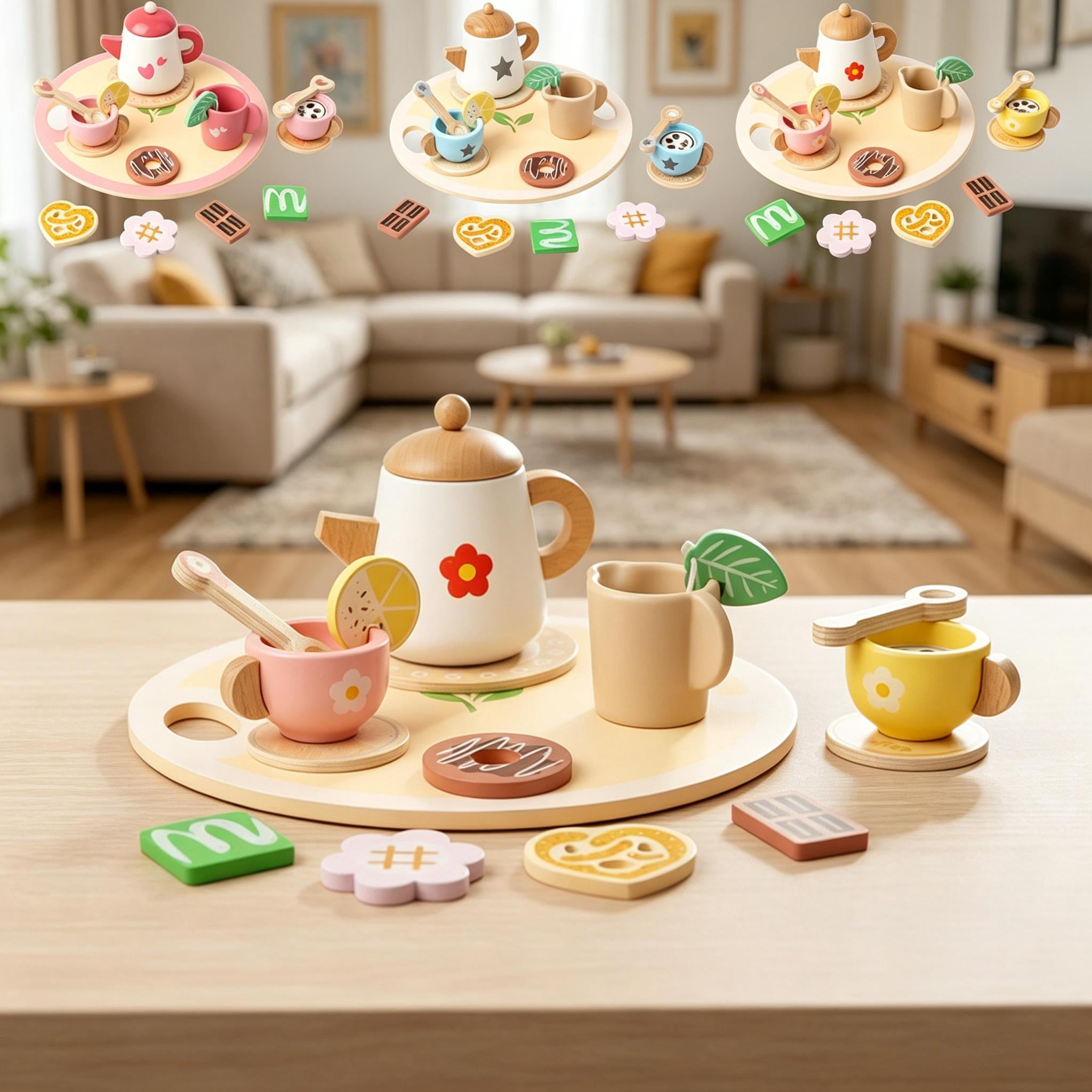 Battat La Dida Musical Tea Party Set - Toy Tea Set - Ages 3+