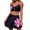 Pink-4, variant on SRZYMJ Women Ruched Tankini Set Beach Swimsuit Two Piece Bathing Suit Modest Swim Tops with Shorts Tummy Control Swimwear