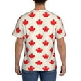 thumbnail image 2 of Naloa Happy Canada Day Men's T-Shirt Sport T-shirt Men's Basic Tee Casual Men's Shirt, Round Neck, Short Sleeves - X-Large, 2 of 5