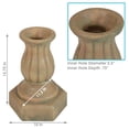 thumbnail image 3 of Sunnydaze Contemporary Pillar Indoor/Outdoor Gazing Globe Stand - Autumn Leaf, 3 of 7