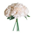 thumbnail image 6 of Efavormart 5 Head Blush Artificial Peony Silk Bouquet For DIY Wedding Party Bouquets Centerpieces Decoration - 11" Tall, 6 of 10
