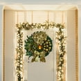 thumbnail image 4 of Suncoda Christmas Wreath, Christmas Decorations Scene Layout Props Christmas Wreath Door Hanging, Christmas Ornament, 4 of 6