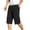 hgg017-Black, variant on Yaoyar Cargo Shorts for Men Summer Work Hiking Pants Elastic Waist Knee Length Big and Tall Bermuda Shorts with Pockets