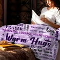 thumbnail image 4 of Super Soft Warm Hugs Blanket Sympathy Inspirational Throw Blanket Thinking of You Gifts 50x60, 4 of 6