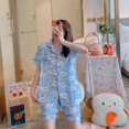 thumbnail image 1 of Traje de pijama de manga corta Sanrio Kuromi Hellokitty, ropa de exterior Kawaii de Anime, traje de ropa para el hogar, regalo de cumpleaños, Verano, 1 of 4