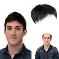 thumbnail image 2 of Men‘s Hair Topper Wig Toupee Clip Hairpiece Top Wig for Daily Wear, 2 of 5