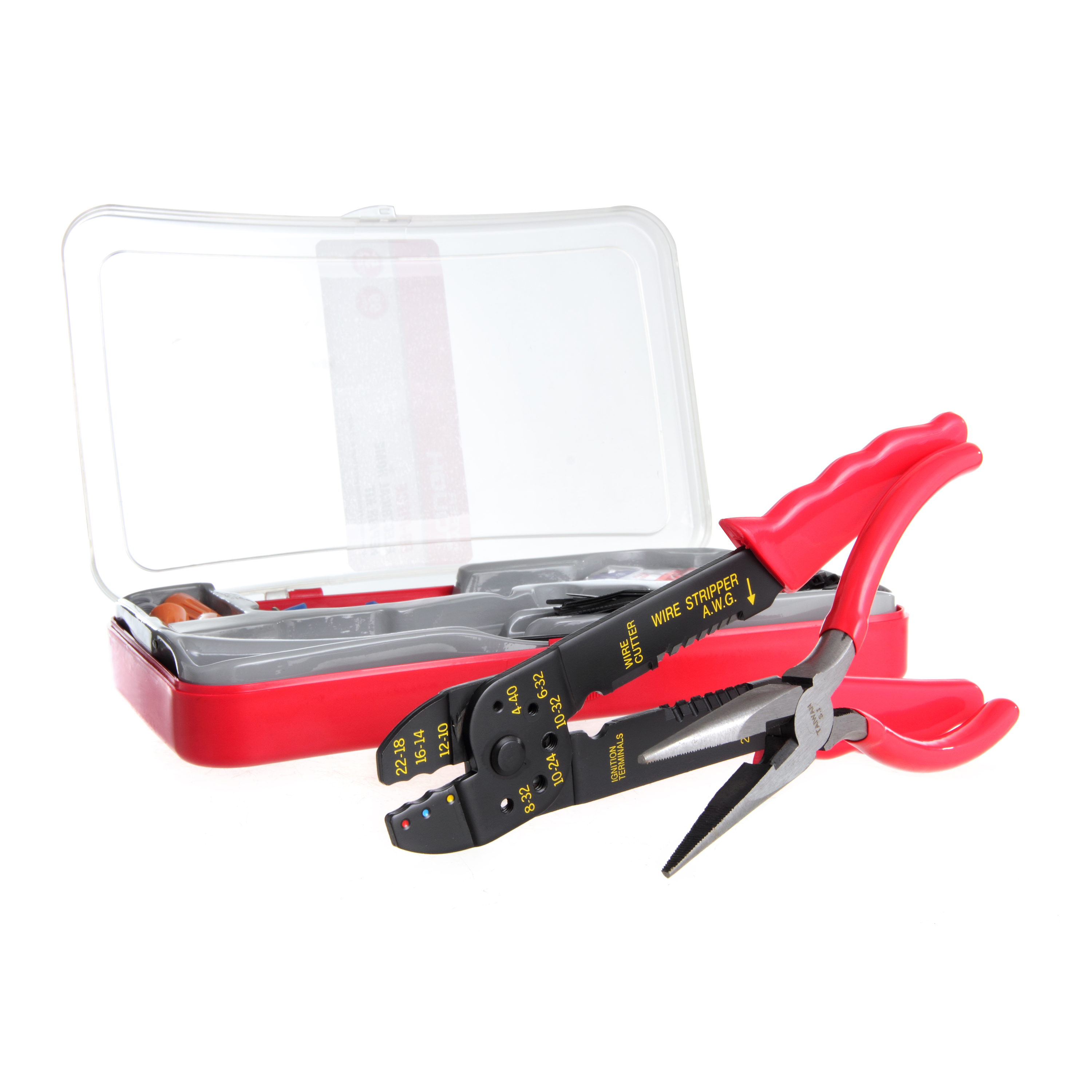 Set de 99 piezas para reparación eléctrica Hyper Tough con estuche de almacenamiento TD2163TA, condición nuevo 5