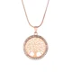 thumbnail image 5 of FSUNION 2025 nueva moda Árbol de la vida cristal redondo pequeños colgantes collar pendientes elegantes para mujeres gargantillas joyería regalos, 5 of 5