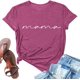 thumbnail image 3 of MKLEKYY Camiseta Mujer Camisetas Casuales De Moda Para Mujer, Con Cuello Redondo, Estampadas, De Verano, De Manga Corta, Holgadas E Informales Talla XXL, 3 of 3