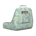 thumbnail image 2 of Tropical Reading Pillow Cover, Monstera Coconut Palm Leaves in Soft Tones Paradise Forest Jungle Botany, Unstuffed Printed Bed Rest Case from Soft Fabric, XL Size, Pale Blue and Khaki, by Ambesonne, 2 of 4