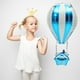 thumbnail image 2 of KAKOWELY 6 globos aerostáticos de aluminio con forma de globo, decoración para fiestas de cumpleaños, baby shower, celebraciones con temática de viajes y decoración de aulas., 2 of 5