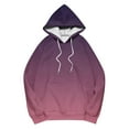 thumbnail image 5 of Karight Oversized Sweatshirts for Women Striped Casual Long Sleeve Hoodie Fleece Drawstring Pocket Fall Winter Pullover Tops, 5 of 5