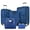 Navy Blue, variant on imerelez Softside Luggage Expandable 3 Piece Set Suitcase with Duffel Bag Upright Spinner Softshell Lightweight Luggage Travel Set