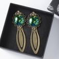 thumbnail image 3 of Peacock feathers Set of 2 Vintage Copper-Colored Lace Bookmarks - Stainless Steel Book Accessories for Readers and Book Lovers, 3 of 5