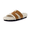 Rust, variant on Cushionaire Cuddle Comfort Slippers for Women - Faux Shearling Cozy Slide Sandal Memory Foam, Wide Widths Available