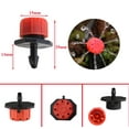 thumbnail image 2 of Apuakthei 200 piezas de goteros de riego de 1/4", goteros de riego ajustables, riego por goteo para plantas, jardín, invernadero, huerto, césped, 2 of 5