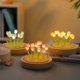 thumbnail image 3 of Luz De Noche Hecha A Mano Creativa Lámpara De Mesa Tulipán Material DIY Adorno Atmósfera LED Para El Día De La Mujer/Navidad/Graduación/Regalo De Cump GAIQ, 3 of 3