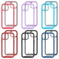 thumbnail image 7 of Back Case for iPhone 15, Luxury TPU Front Frame PC Clear Back Full Body Shockproof Hybrid 2 In 1 Anti-Scratch Anti-Slip Protective Phone Cover Case for iPhone 15, Black, 7 of 7