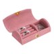 thumbnail image 1 of Caja de Joyería de Viaje Pequeña Uxcell, Caja para Anillos, Organizador de Almacenamiento de Joyería Portátil para Anillos, Collares, Aretes, Regalo para Mujeres y Niñas con Caja de Regalo, Rosa, 1 of 7