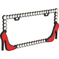 thumbnail image 1 of Bell 22-1-46511-8 Hot Pink High Heels License Plate Frame, 1 of 1
