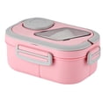 thumbnail image 1 of 40oz Bento for Adults Leakproof Microwave Food Storage Container with Built-In Handle Compartment Lunch, 1 of 4