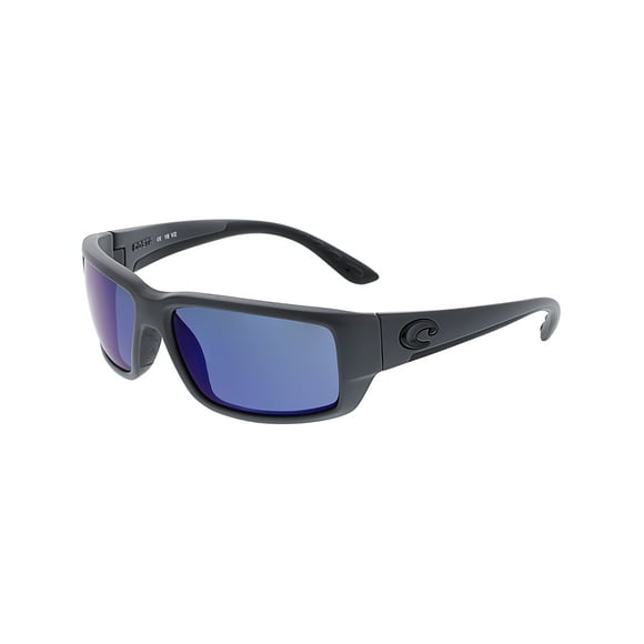 Costa Del Mar Men's Polarized Fantail TF98OBMP Grey Rectangle Sunglasses