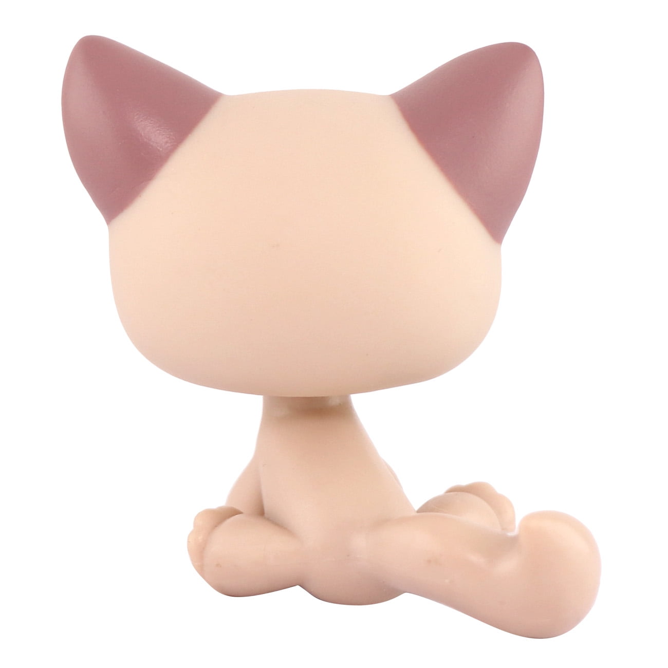 Mini lps shop Sitting Shorthair Cat #664 Brown Toy Blue Eyes for lps Collection Kids Gift Girl Play Figure