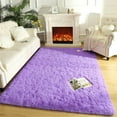 thumbnail image 6 of Noahas Soft Fluffy Area Rug Modern Shaggy Bedroom Rugs for Kids Room Nursery Rug Floor Carpets, 2'x 3',Purple, 6 of 7
