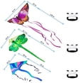 thumbnail image 1 of Crogift 3 Pack Cometas Grandes - Mariposa Delta Libélula Cometas Fáciles de Volar para Adu Crogift Crogift, 1 of 2