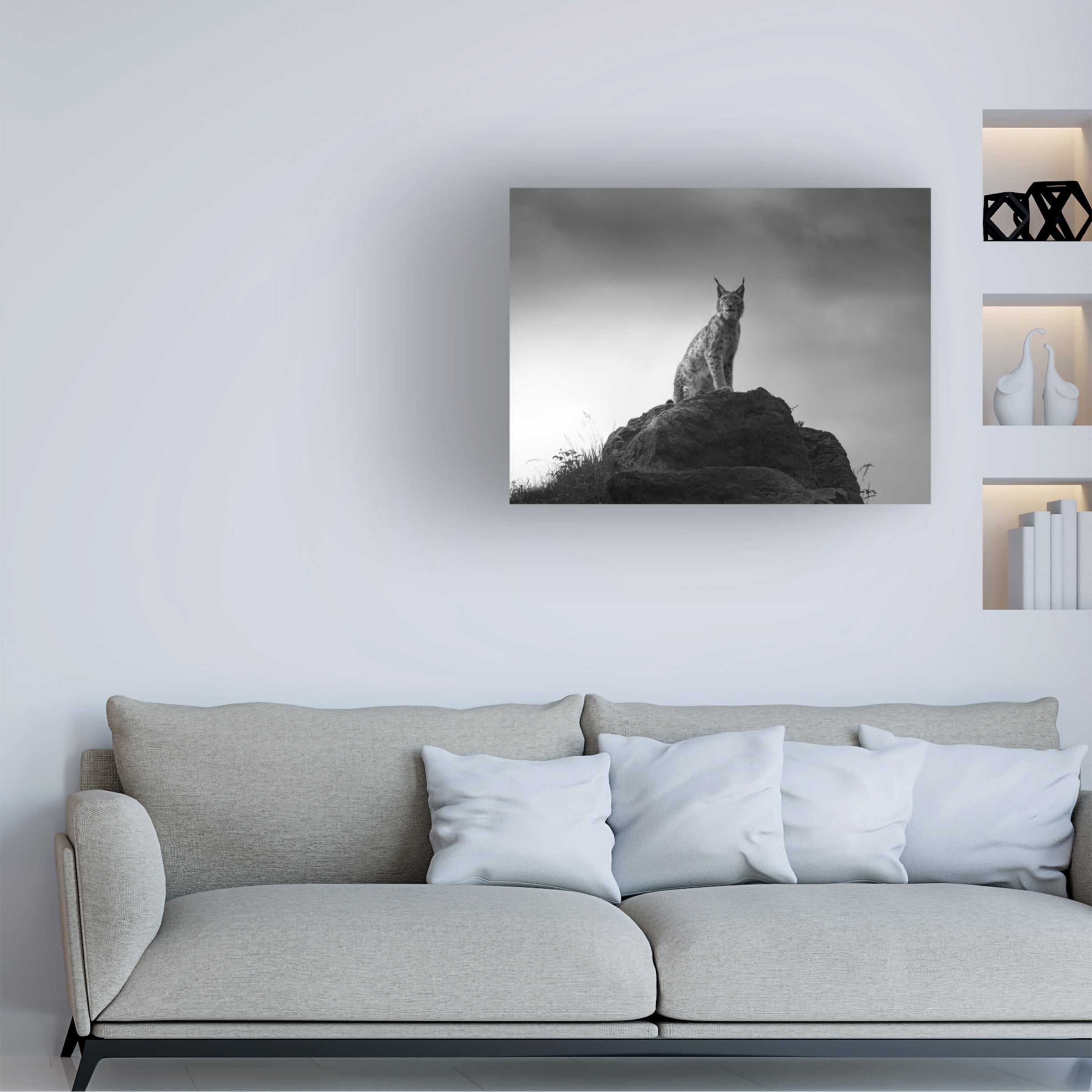 Sergio Saavedra Ruiz 'Lynx Drama' Canvas Art
