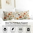 thumbnail image 3 of Boho Mushroom Body Pillow Cover - Soft & Breathable Fabric, Hidden Zipper, 20"x54", Vintage Mushroom Print - Perfect Gift for Side Sleepers, Cottagecore Decor & Pregnancy Support, 3 of 7