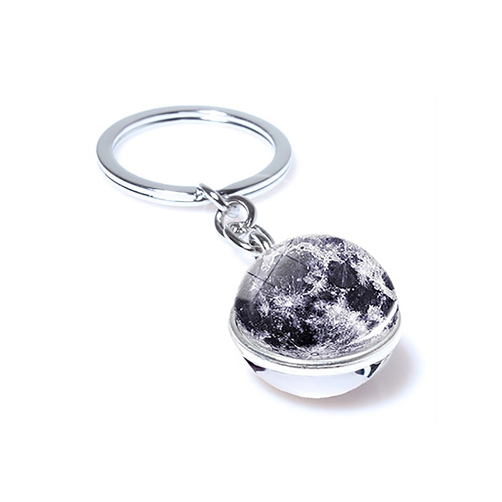 PLANET JUPITER Outer Space Galaxy Quality Chrome Keyring Picture Both Sides 