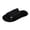 Black_009, variant on Domuza Orthopedic Slippers for Women Arch Support Indoor House Slippers Adjustable Open Toe Corduroy Bedroom Shoes Pink 6.5(EU-37)