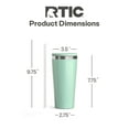 thumbnail image 6 of RTIC 20 oz Ceramic Lined Everyday Tumbler, Spill-Resistant Straw Lid, Fresh Mint Glitter, 6 of 10