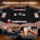 thumbnail image 3 of Yeshouse mesa de póker plegable para 8 jugadores, portátil y octogonal, con rieles acolchados y portavasos de acero inoxidable, ideal para blackjack, Texas Hold'em, juegos familiares y clubes, 3 of 8