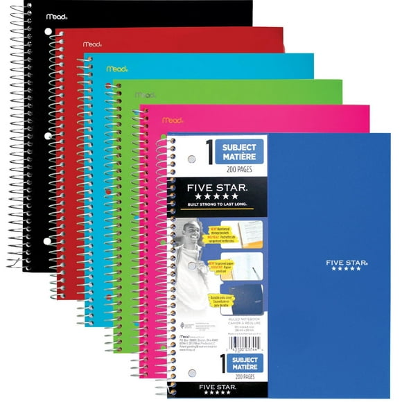Cahier Mode  Five Star, 1 sujet, 200 pages, coul. Cahier Mode 1 Sujet Coul
