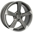 thumbnail image 3 of OE Wheels AU29 19 Inch Rim Fits S4 Style 5x112 19x8.5 Gloss Gunmetal Machined - Hollander 58867 (1), 3 of 5