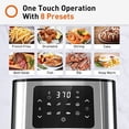 thumbnail image 4 of Joyoung JY-570 5.8 Quart Stainless Steel Multi Tasker Detachable Double Basket Air Fryer with LED Touchscreen and 8 Built In Smart Programs, Black, 4 of 9