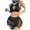 Black, variant on Lingerie Chemise For Women Flannel Lingerie See ThruFor Women X Pasties Skirt SetNegligees Sexy Two Piece Robe Sexy Long RobesGown White BridalSet Mesh TshirtGlitter Bodysuit Plus Size Micro Bikini Bl