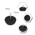 thumbnail image 4 of Clavo deslizante de mesa de silla de plástico negro 100 piezas para patas de muebles, 4 of 7