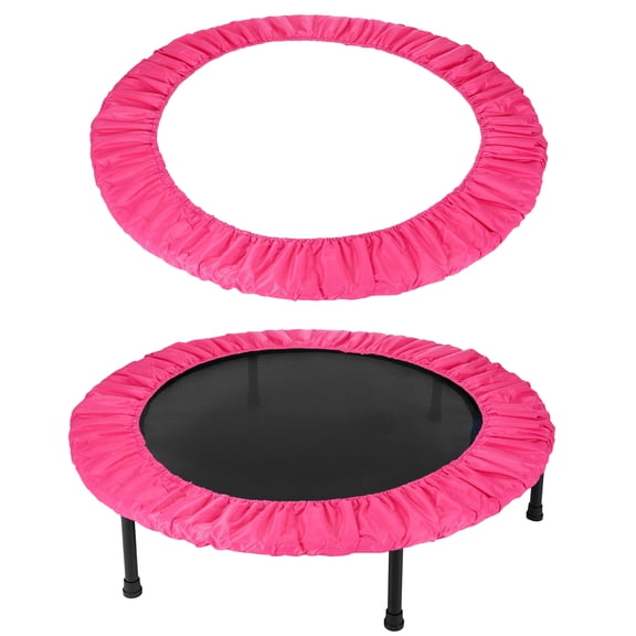 Uxcell Trampolines Spring Cover, Round Small Replacement Cover 6 Holes for Indoor Home Fitness 38 Inch & Rose Red