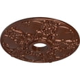 thumbnail image 3 of Ekena Millwork 18"OD x 3 1/2"ID x 1 3/8"P Norwich Ceiling Medallion (Fits Canopies up to 4 1/2"), Hand-Painted Copper Penny, 3 of 6