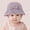 Purple, variant on YHAJDS Kids Summer Beach Hat Solid Color Cotton Breathable Bucket Hat for Toddler