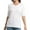 White, variant on Women's Short Sleeve V Neck Casual Basic Solid Color Pullover Lightweight Soft Knit T-Shirt Tops